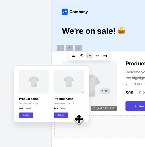 Drag & drop builder