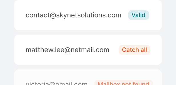 Email verification